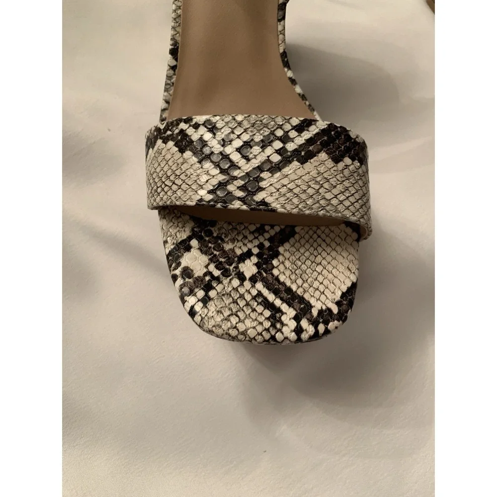 Pop Casen Snakeskin Strappy Heels Size 8 M Women club brand new with tags no box
